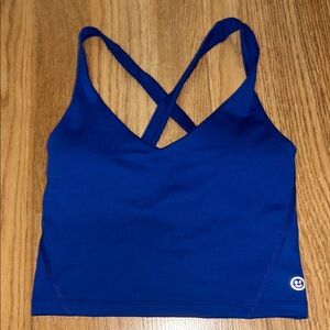 Women's Blue Cross-Back Bralette- GILLY HICKS (Hollister)